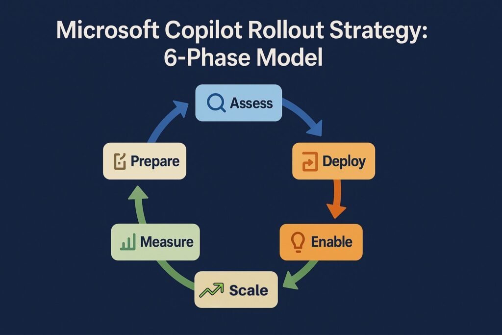 Microsoft Copilot Rollout Strategy 6-Phase Model